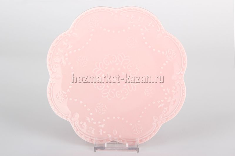 Тарелка Бабочка розовая 25 см, HD-011P