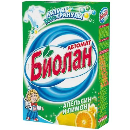 Порошок Биолан Апельсин+лимон 350г