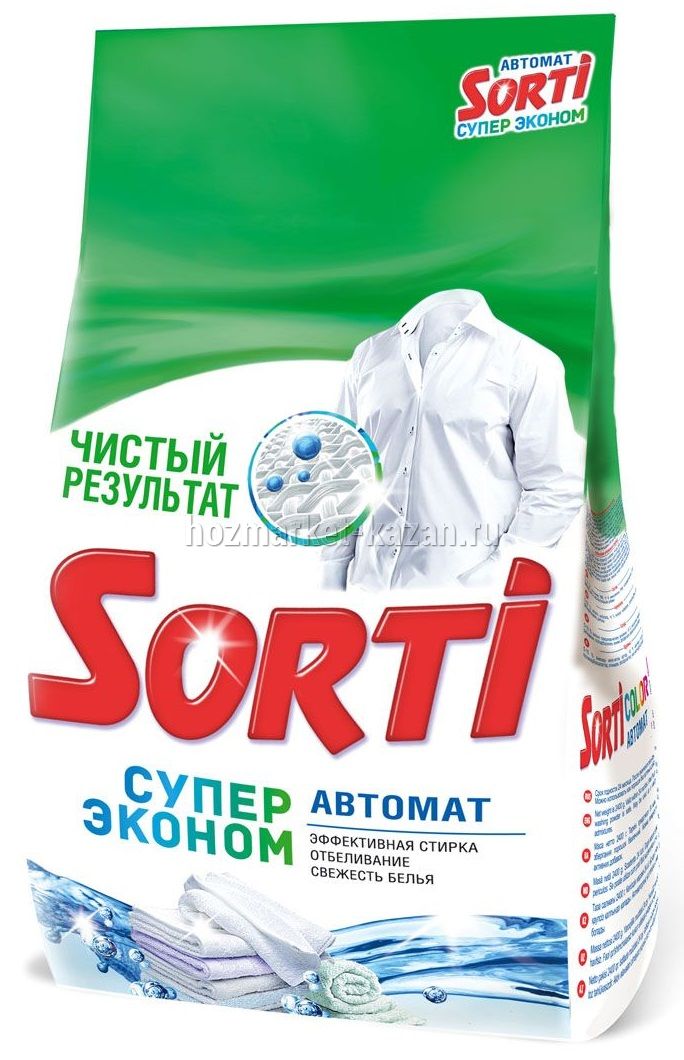 Стиральный порошок Sorti «Супер эконом», 3 кг