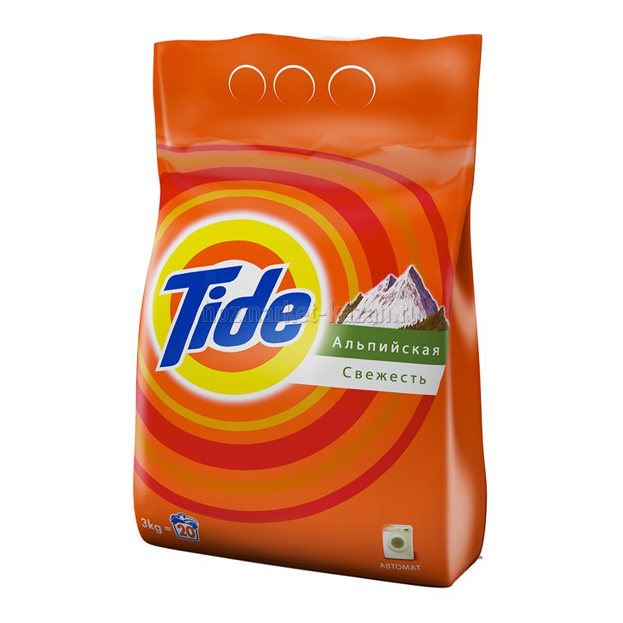 Стиральный порошок Tide «Альпийская свежесть», автомат, 3 кг