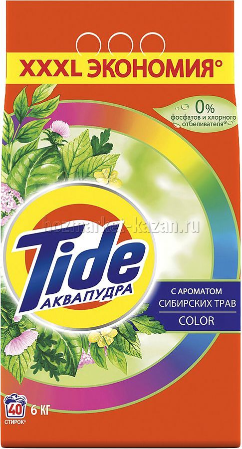 Порошок Tide Color Аква пудра 6 кг, Автомат