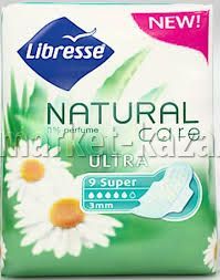 Прокладки Libresse Natural Care Ultra Super, 9 шт