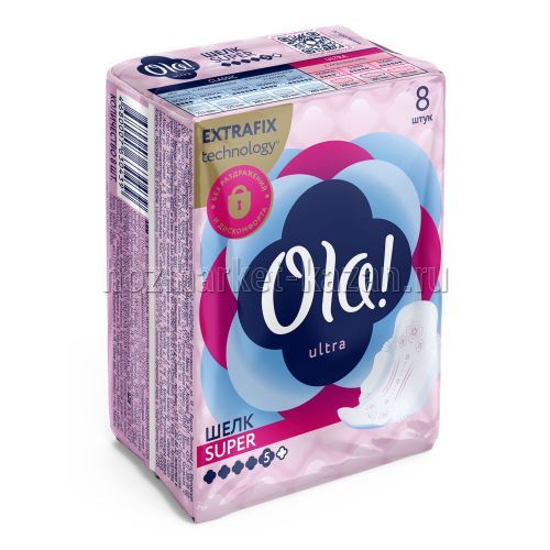 Прокладки OLA Ultra Super «Шелковистая поверхность», 8 шт