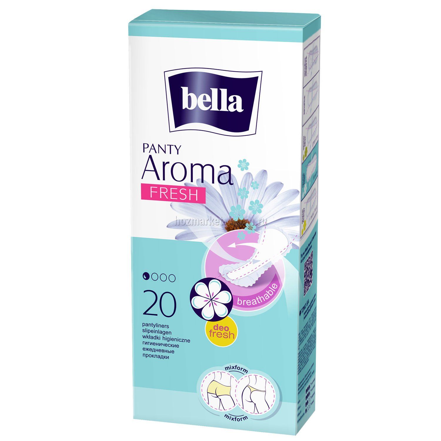 Прокладки Bella Panty Арома фреш ежедневные, 20 штук