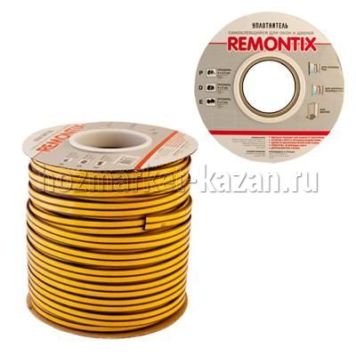 Уплотнитель самоклеящийся Remontix, профиль P, в катушке 100 м, белый