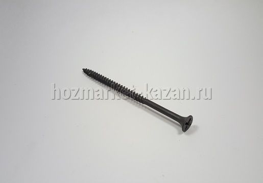 Саморез 4,8*90 потай, частая резьба, оксид М90