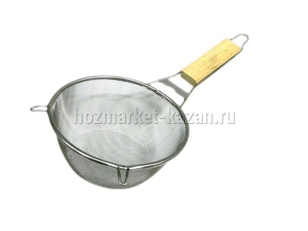 Сито с деревянной ручкой, диаметр 20-22 см