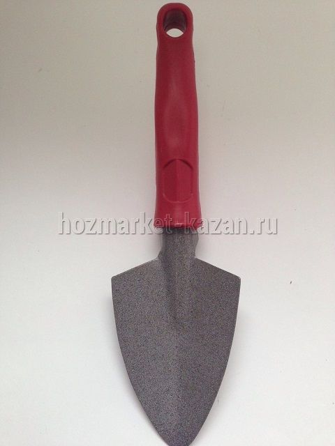 Совок посадочный металлический с пластиковой ручкой