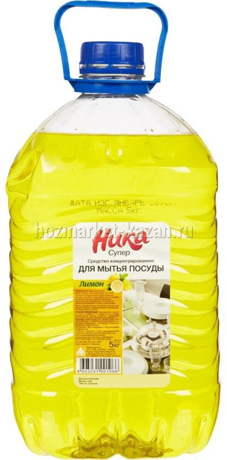 Средство для мытья посуды НИКА Супер, 5 л