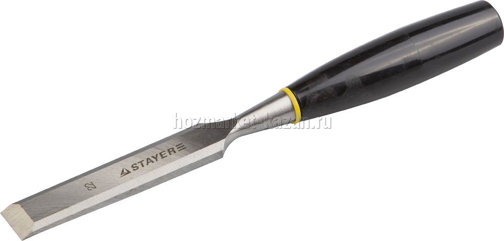 Стамеска STAYER STANDARD ЕВРО плоская с пластмассовой ручкой 22 мм 1820-22