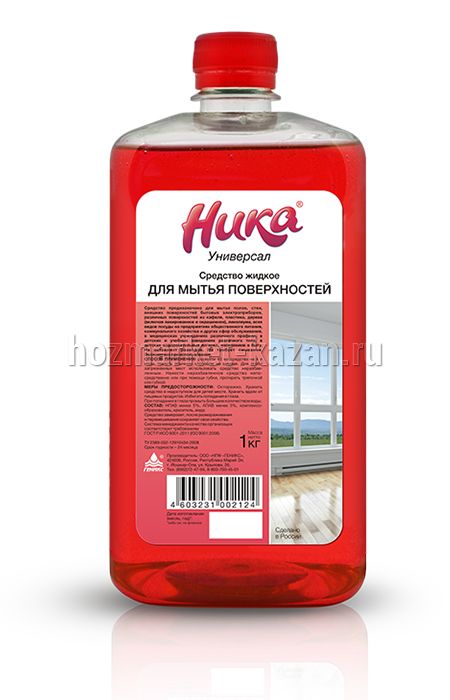 Средство для мытья поверхностей «Ника Универсал» жидкое 1 л