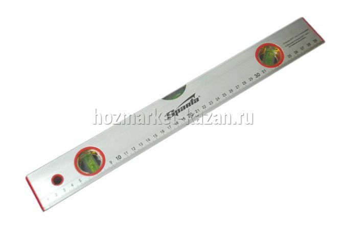 Уровень 600мм 3 глазка с линейкой
