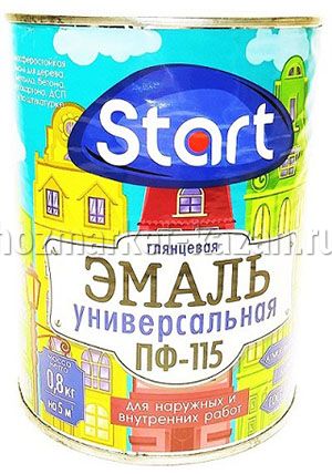 Эмаль ПФ-115 белый 0,8кг