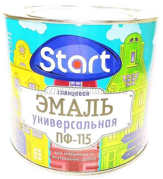 Эмаль универсальная ПФ-115 фисташковая 1,8кг Start Saiver