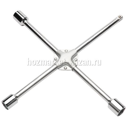Ключ баллонный крестообразный усиленный 17*19*21*1/2 мм Политех