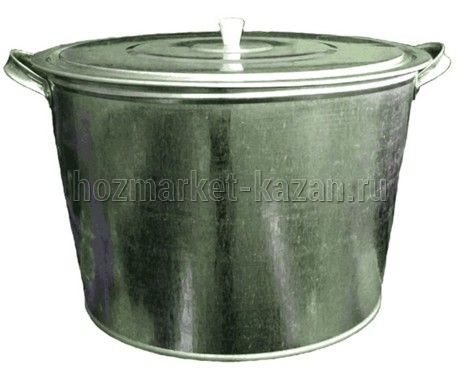 Бак для белья 25 л оцинкованный