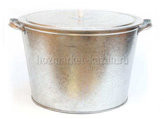 Бак для белья 32 л оцинкованный