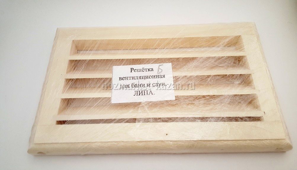 Решетка вентиляционная №1 деревянная из дерева