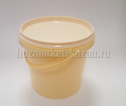 Ведро 1 л с крышкой №2
