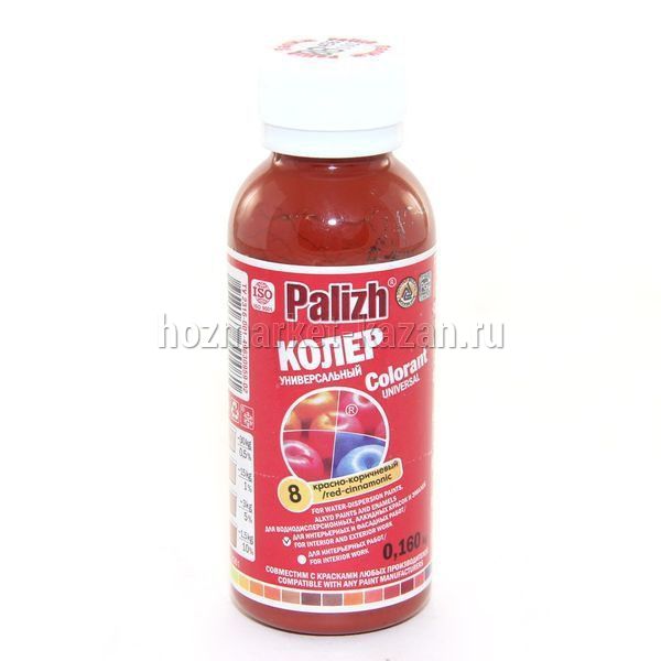 Паста колер Palizh №8 красно-коричневый, 0,1 л