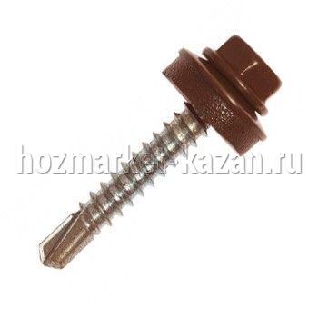 Саморезы кровельные 4,8*35 шоколад