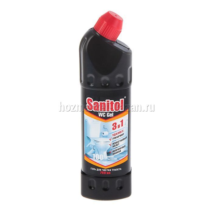 Гель д/чистки туалета 3в1 SANITOL 750мл