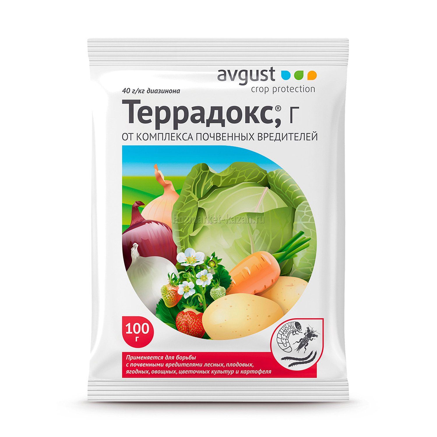 «Террадокс» - универсальный препарат от комплекса почвенных вредителей на различных культурах 100 г