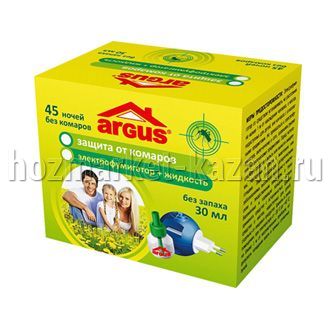 Argus Фумигатор + жидкость от комаров, 30 мл, 45 ночей