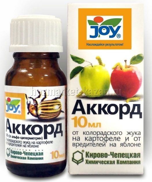 Средство JOY «Аккорд» от колорадского жука и вредителей на яблоне, 10 мл