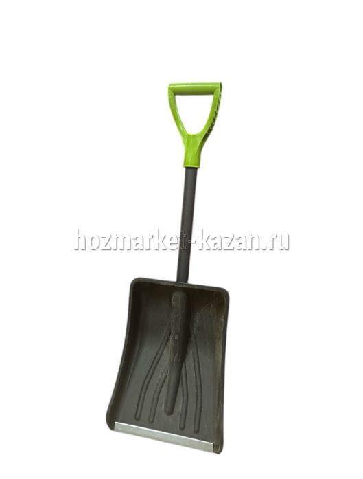 Лопата автомобильная с алюмин.накл 365*250 с желез/черенком
