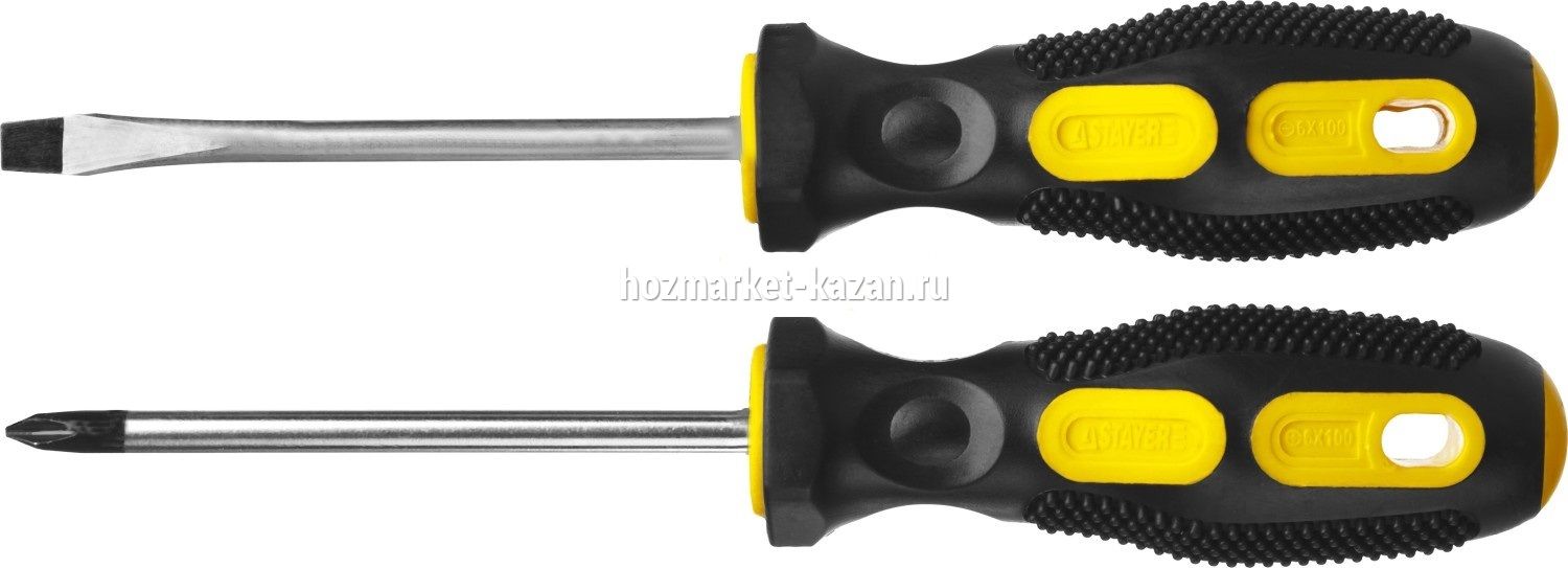 Набор STAYER отвертки слесарные 2 шт