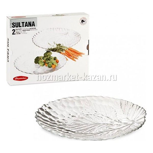 Тарелка из закаленного стекла «Sultana» 10292В, 188х240 мм (2 штуки)