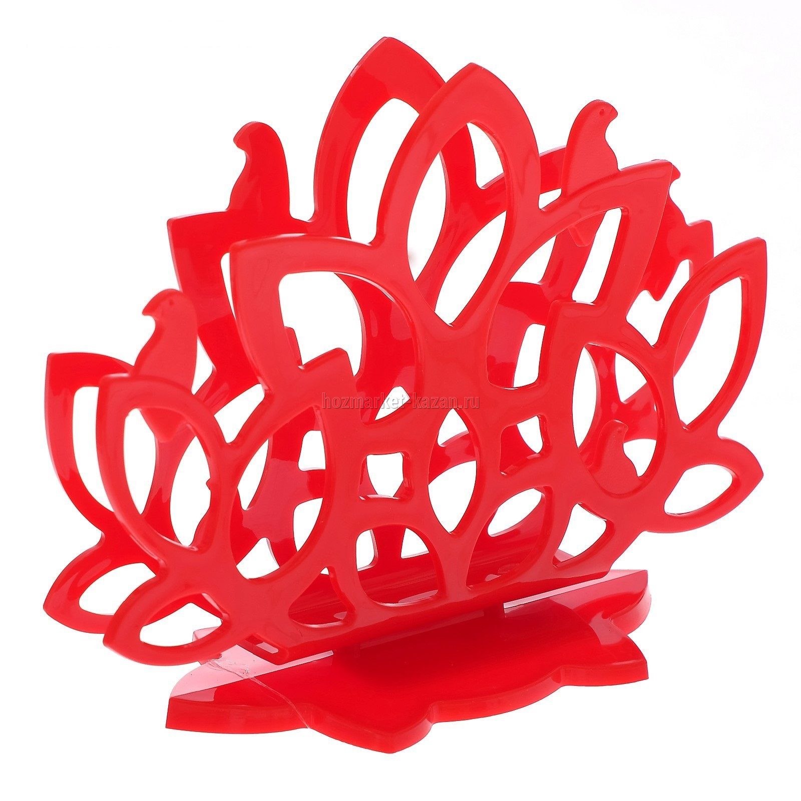 Салфетница «Камелия», цвет: красный, Plastic Centre 4053