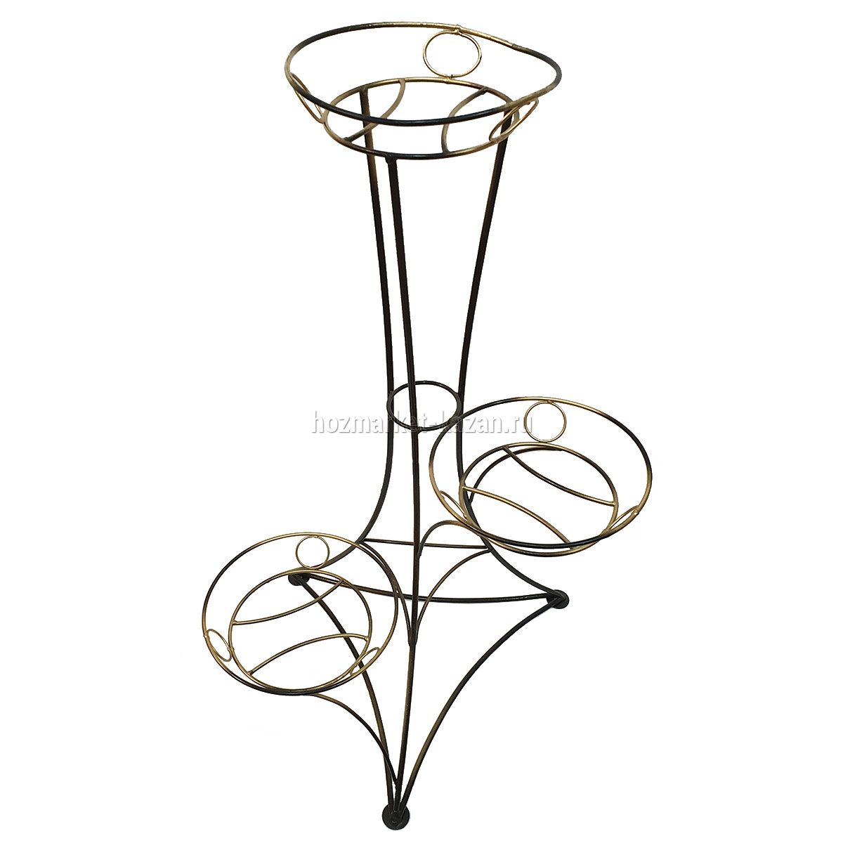 Подставка для цветов кованая 3-х секционная