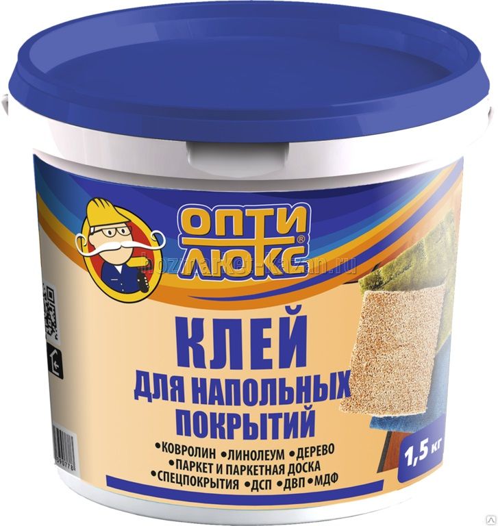 Клей для напольных покрытий 1,5 кг, Оптилюкс
