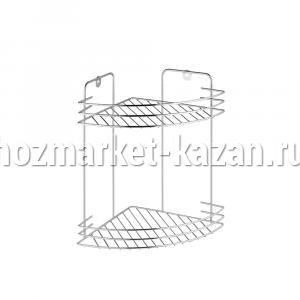 Полка угловая 2-х ярусная W2672C-2, 19 х 19 х 29 см