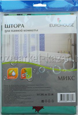 Штора для ванной комнаты 180 х 180 см, рисунок в ассортименте 12173