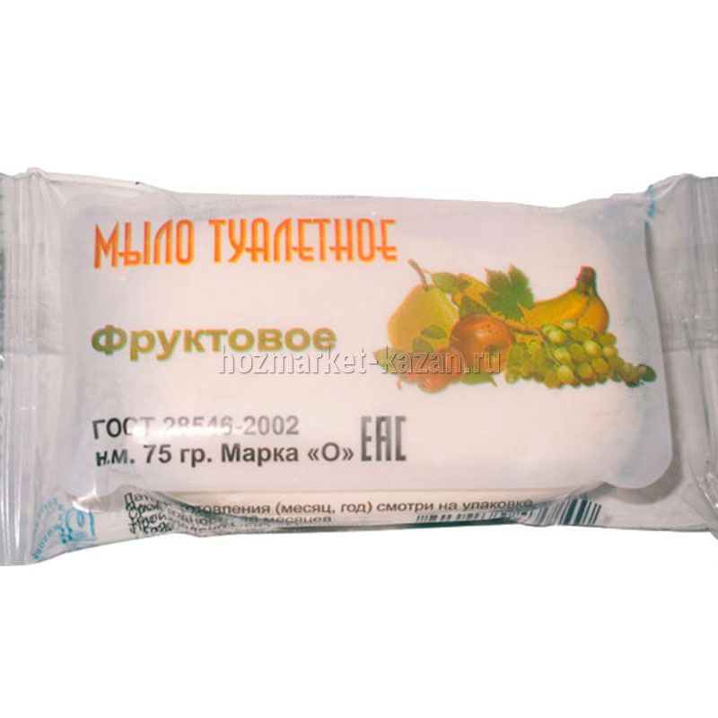 Мыло туалетное Фруктовое ММЗ Марка «О» 75 г