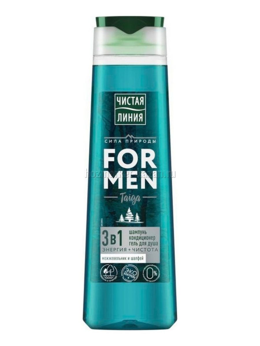 Шампунь «Чистая Линия» Энергия и сила For men, 400 мл