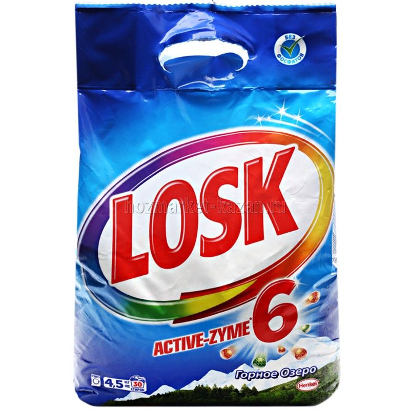 Порошок Losk Горное озеро, автомат, 4,5 кг