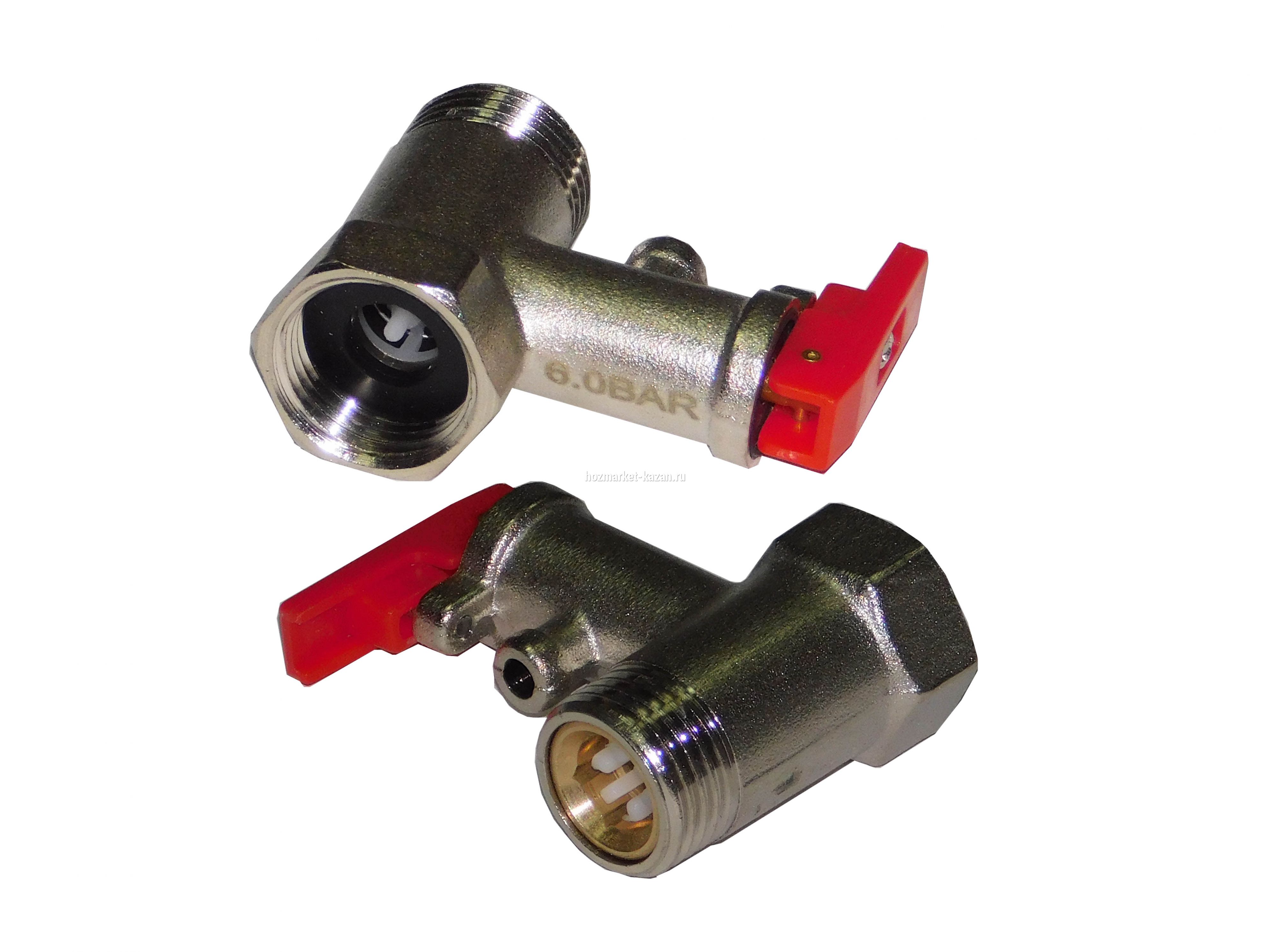 Клапан предохранитель 1/2"6 бар.(0,6 МПа,С/Leva B2)