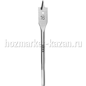 Сверло по дереву перовое, d-16 мм, DEXX 2945-16