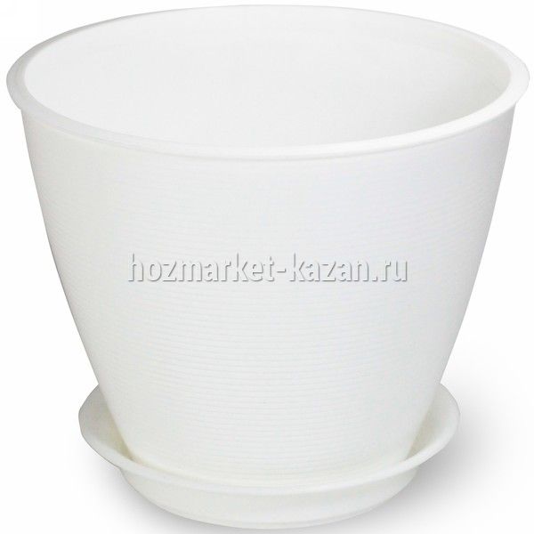 Кашпо 18л. белое