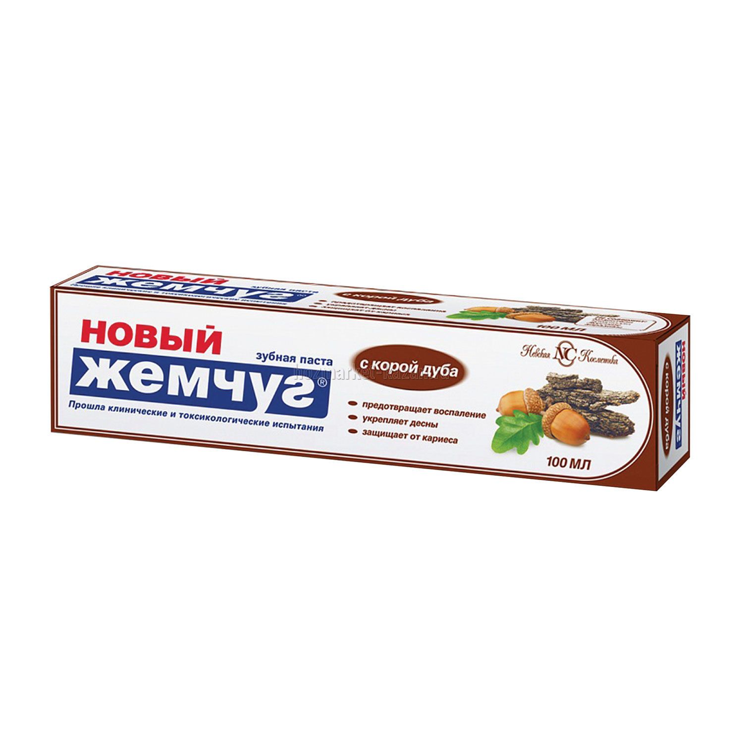 Зубная паста «Новый жемчуг» Кора дуба, 100 мл