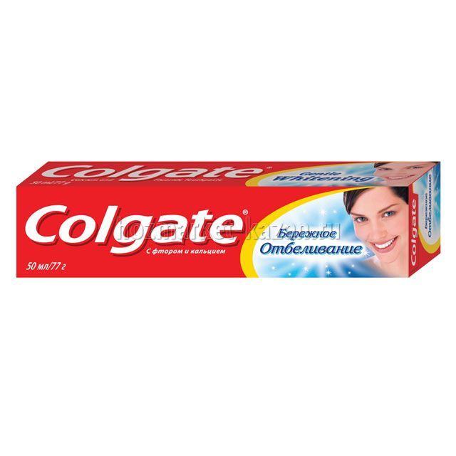 Зубная паста «Colgate» Бережное отбеливание, 50 мл