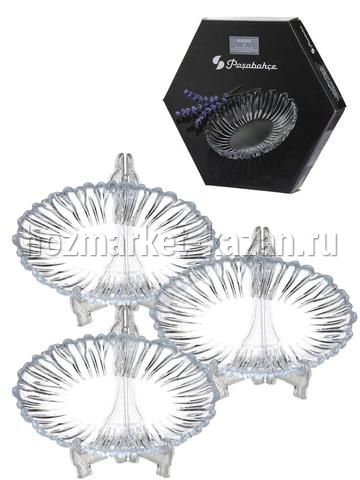 Блюдо «Аврора» 15,5 х 10 см, 3 шт, 10545В
