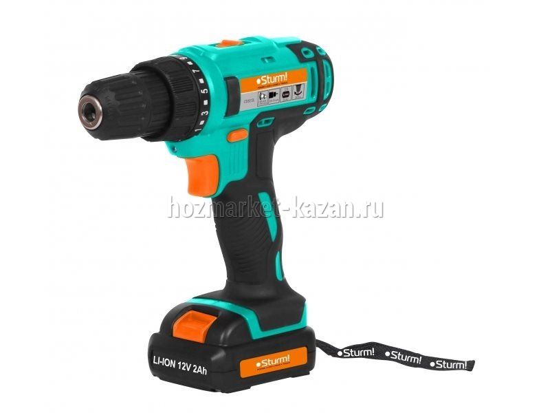 Дрель аккумуляторный 12V STURM (2скор/2акк/кейс) CD3212SC