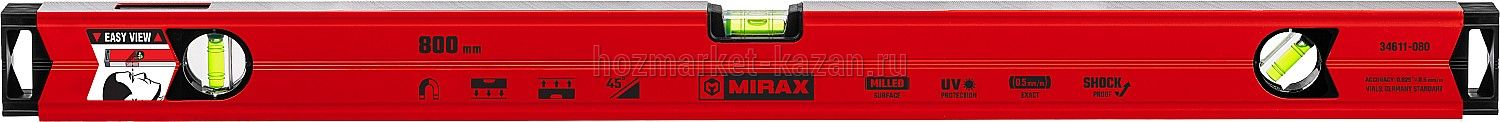 Уровень MIRAX магнитный 800 мм, 34611-080
