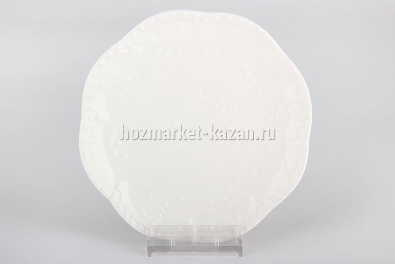 Тарелка Бабочка белая 20 см круг, HD-010W