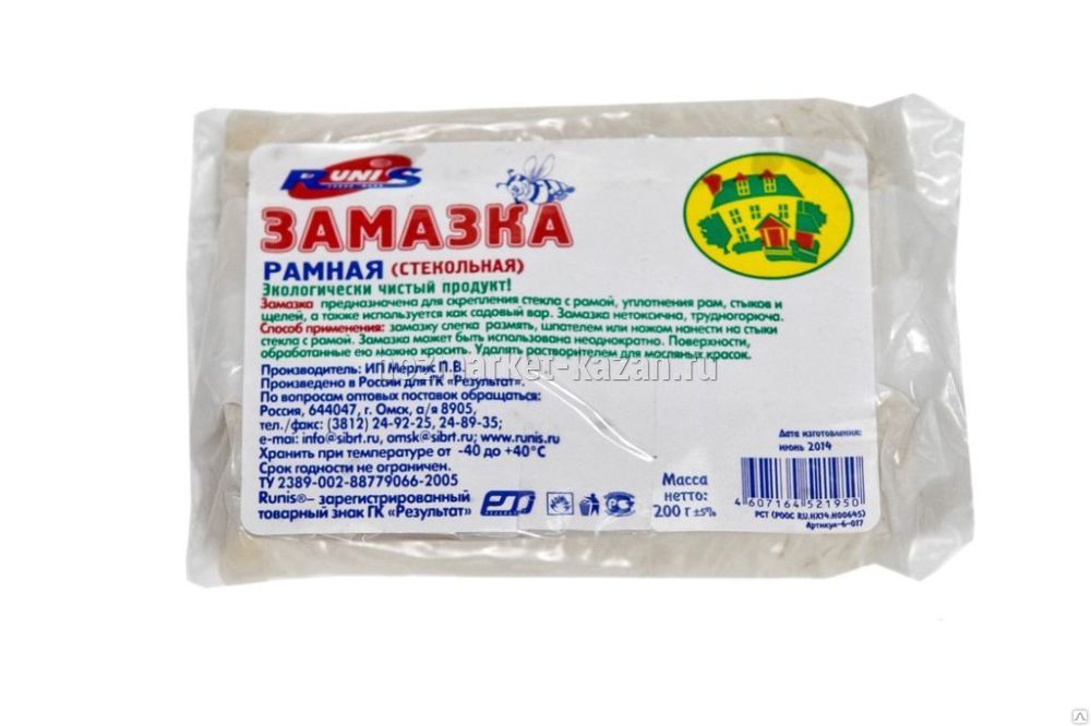 Замазка оконная, вес: 200 грамм